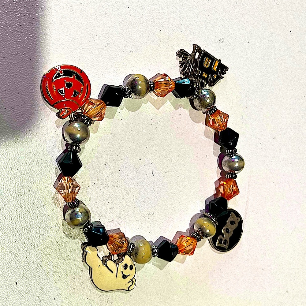 Vintage Halloween Charm Bracelet
